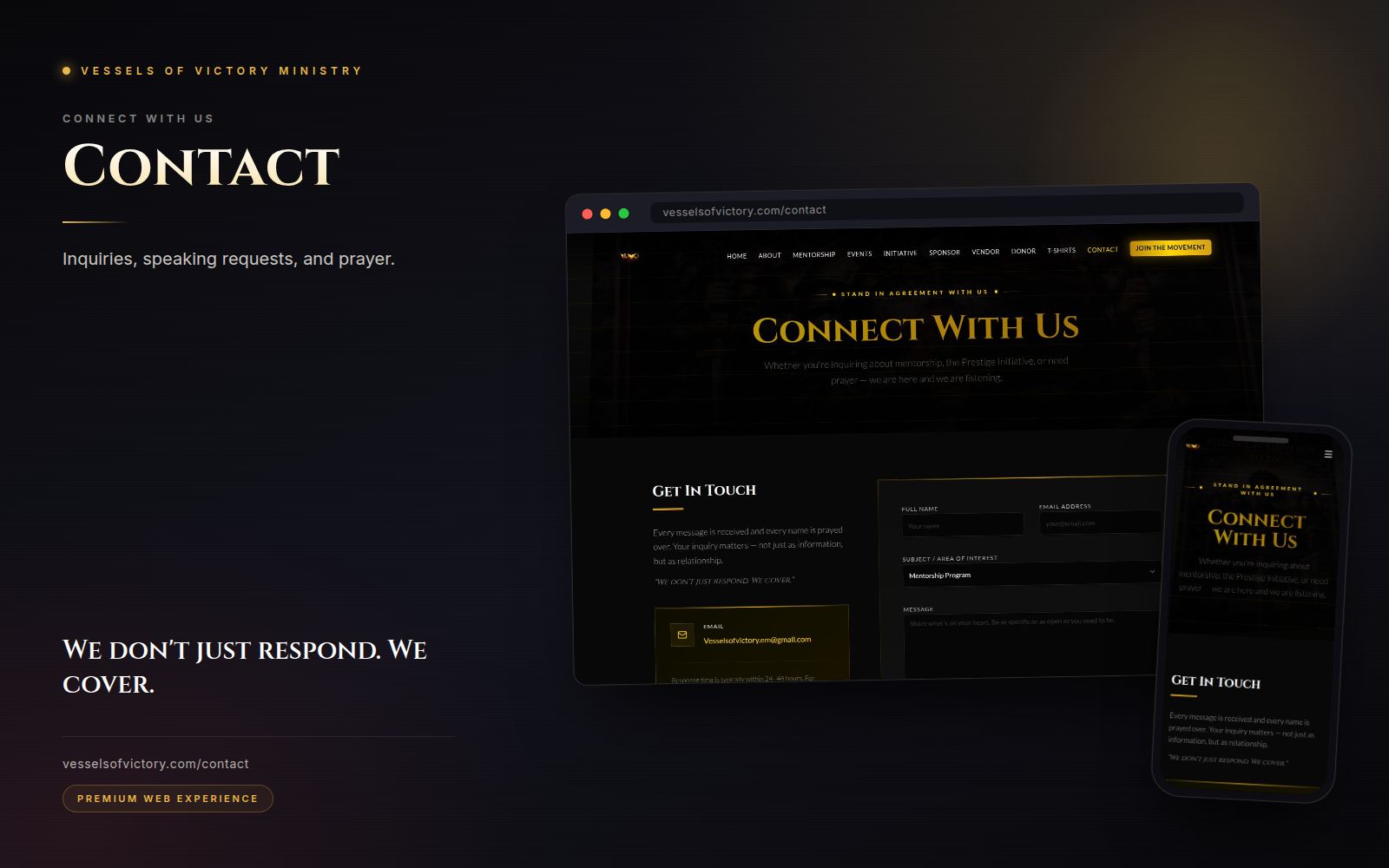 Contact — Vessels of Victory